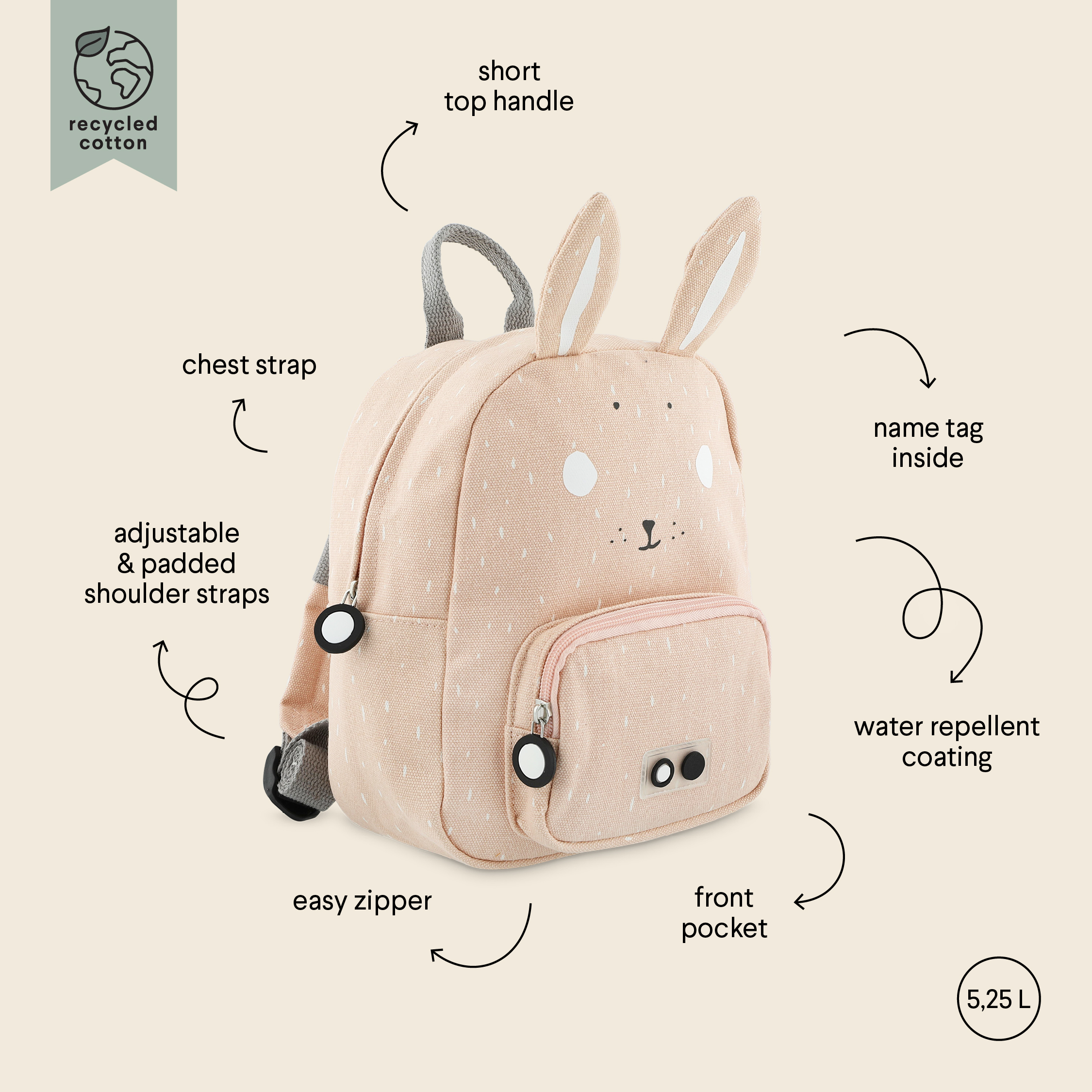 Mochila pequeña - Mrs. Rabbit